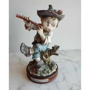 Vtg GIUSEPPE ARMANI Gulliver's World LITTLE BOY w FLUTE 9"h Figurines LE 807